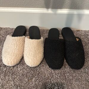 Lot of JCrew Sherpa Mules